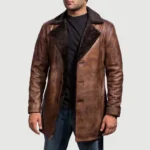 Leather Fur Coat - Image 3